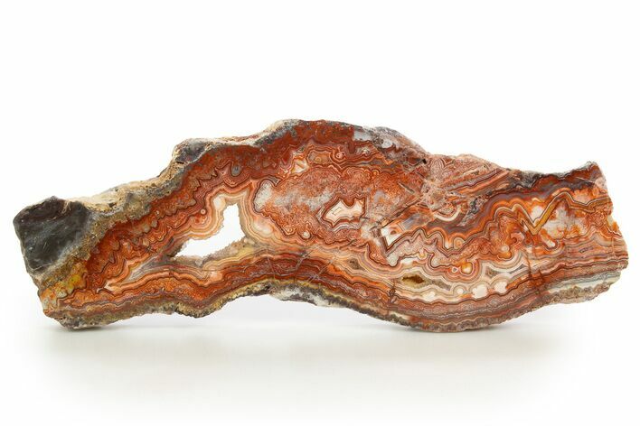 Polished Crazy Lace Agate Slab - Mexico #314738